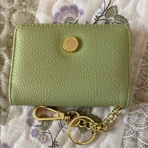 Steve Madden Green Leather-like Wallet with Gold Accents NWOT